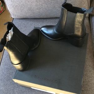 hampton black calais ankle boots